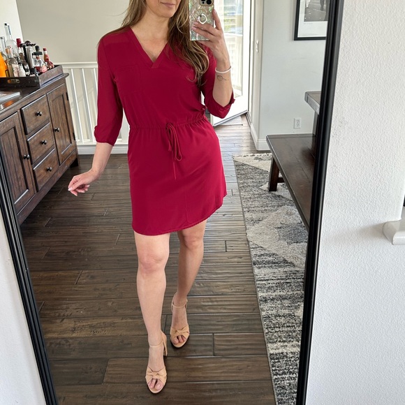 Mini Dress beautiful color Cherry 🍒 Size Medium - Picture 1 of 10